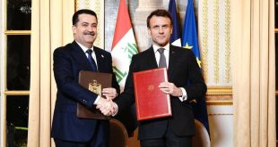 السوداني وماكرون يوقعان في باريس اتفاقية إستراتيجية لتطوير العلاقات بين العراق وفرنسا في مجالات عدة