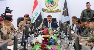 ديالى : اجتماع أمني برئاسة وزير الداخلية وحضور القادة الأمنيين والمحافظ مثنى التميمي