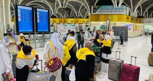 إنطلاق أول رحلة تفويج الحجاج  العراقيين من مطار النجف الأشرف تضم 144 حاجاً