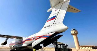 طائرة روسية تحمل 15 طناً من المساعدات لغزة تحلق باتجاه مصر