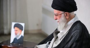 قائد الثورة الاسلامية يقيم مجلس تأبين للشهيد رئيسي ومرافقيه