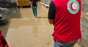 ميسان : الهلال الأحمر يغيث عدد كبير من العوائل المتضررة جراء الأمطار والسيول