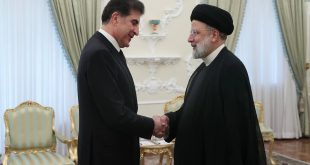 الرئيس الايراني يستقبل رئيس رئيس اقليم كردستان العراق