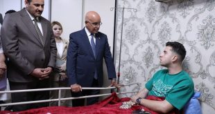 خطة شاملة لعلاج الجرحى والمصابين الفلسطينيين في المستشفيات العراقية