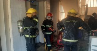 الدفاع المدني تسيطر على حريق في مستشفى الحكيم ببغداد