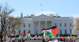 متظاهرون متضامنون مع فلسطين يستعدون لتطويق البيت الأبيض