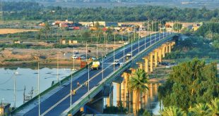 وزارة الإعمار تشارف على انجاز مشروع صيانة جسر النعمانية الكونكريتي في واسط