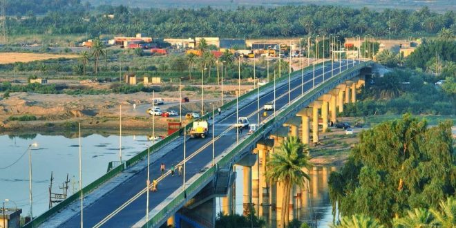وزارة الإعمار تشارف على انجاز مشروع صيانة جسر النعمانية الكونكريتي في واسط