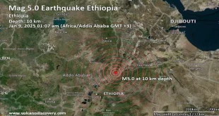 خلال أقل من 10 دقائق.. زلزالان يهزان إثيوبيا