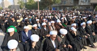 حشود المؤمنين تُحيي ذكرى استشهاد السيدة فاطمة الزهراء (ع) في النجف الأشرف