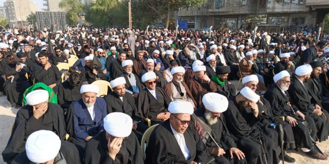 حشود المؤمنين تُحيي ذكرى استشهاد السيدة فاطمة الزهراء (ع) في النجف الأشرف