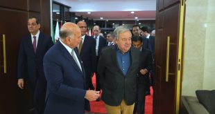 غوتيريش قادماً الى بغــــداد للمشاركة في مراسم انتهاء أعمال “اليونامي” والموعد يتغير بسبب الضباب