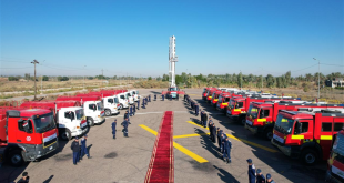 بابل تستلم دفعة جديدة من سيارات الإطفاء البريطانية لتعزيز قدرات الدفاع المدني