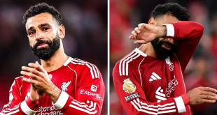 محمد صلاح يذرف الدموع توديعاً لجماهير ليفربول