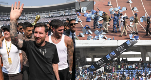 ميسي يغادر ملعب كولكاتا بعد 20 دقيقة فقط… فوضى وغضب الجماهير تحوّل جولته إلى كارثة