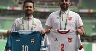 أســـــود الرافدين بالزي الأخضر في مواجهة الأردن غداً