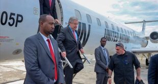 أمين عام الأمم المتحدة يصل بغـــداد للمشاركة في إعلان انتهاء مهام بعثة يونامـــي