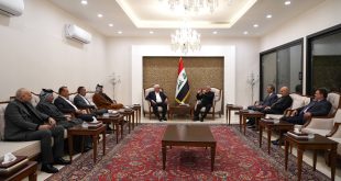 العامري يستعرض مسارات تشكيل الحكومة الجديدة مع وفد ائتلاف الإعمار والتنمية برئاسة الفياض