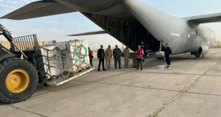 طائرة عراقية تنطلق غداً محملة بالمساعدات الإنسانية إلى غزة