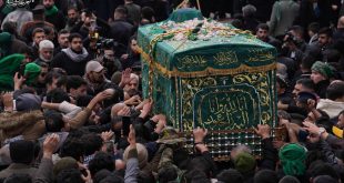 مراسم التشييع الرمزي لنعش الإمام موسى بن جعفر الكاظم عليه السلام