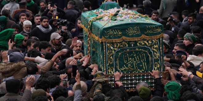 مراسم التشييع الرمزي لنعش الإمام موسى بن جعفر الكاظم عليه السلام